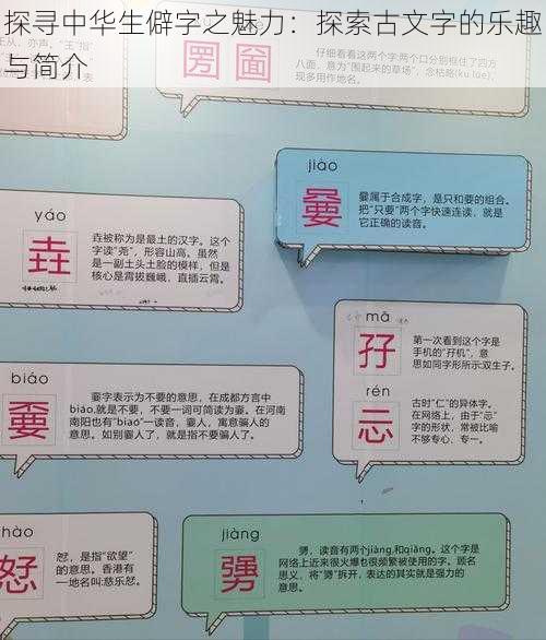 探寻中华生僻字之魅力:探索古文字的乐趣与简介